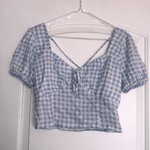 Light blue plaid shirt